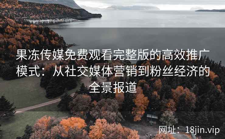 果冻传媒免费观看完整版的高效推广模式：从社交媒体营销到粉丝经济的全景报道