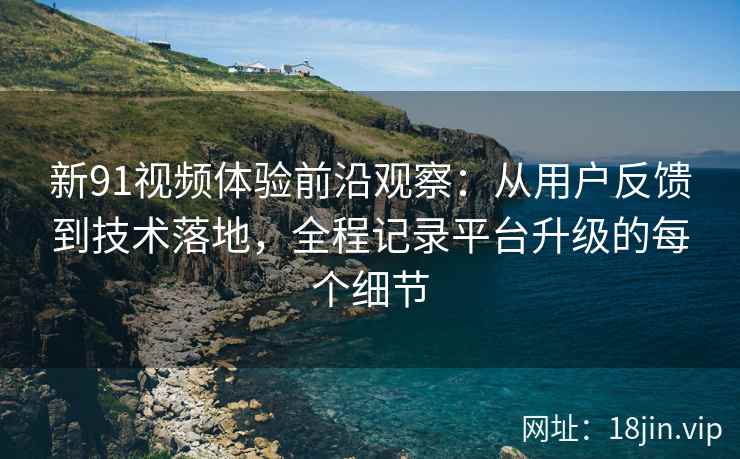 新91视频体验前沿观察：从用户反馈到技术落地，全程记录平台升级的每个细节