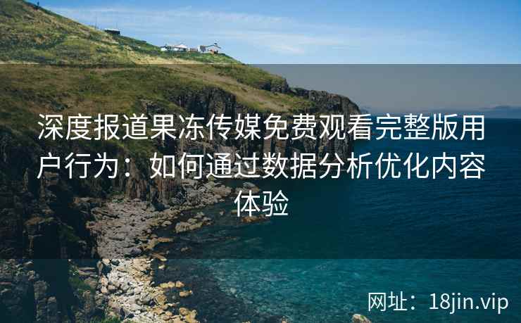深度报道果冻传媒免费观看完整版用户行为：如何通过数据分析优化内容体验