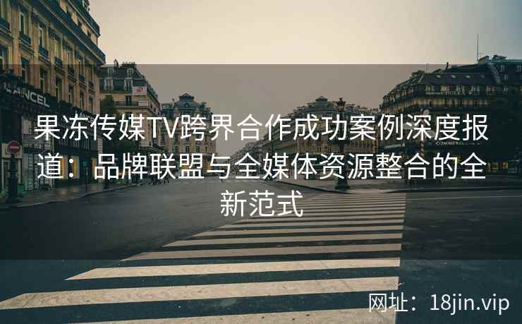 果冻传媒TV跨界合作成功案例深度报道：品牌联盟与全媒体资源整合的全新范式