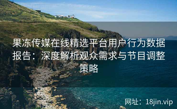 果冻传媒在线精选平台用户行为数据报告：深度解析观众需求与节目调整策略